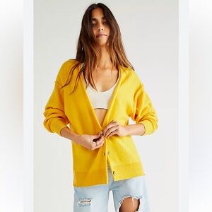 Free people School Boy Cashmere Cardi 100% cashmere